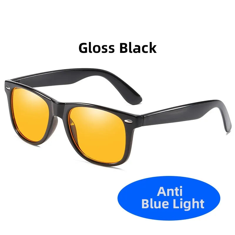 Classic Square Gaming Blue Light Blocking Glasses Men Yellow Women Office Anti Light Eyeglasses Computer Filter Goggles