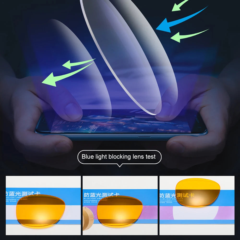 Classic Square Gaming Blue Light Blocking Glasses Men Yellow Women Office Anti Light Eyeglasses Computer Filter Goggles