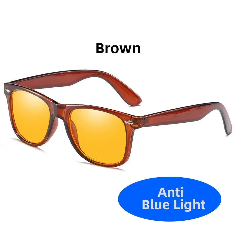 Classic Square Gaming Blue Light Blocking Glasses Men Yellow Women Office Anti Light Eyeglasses Computer Filter Goggles