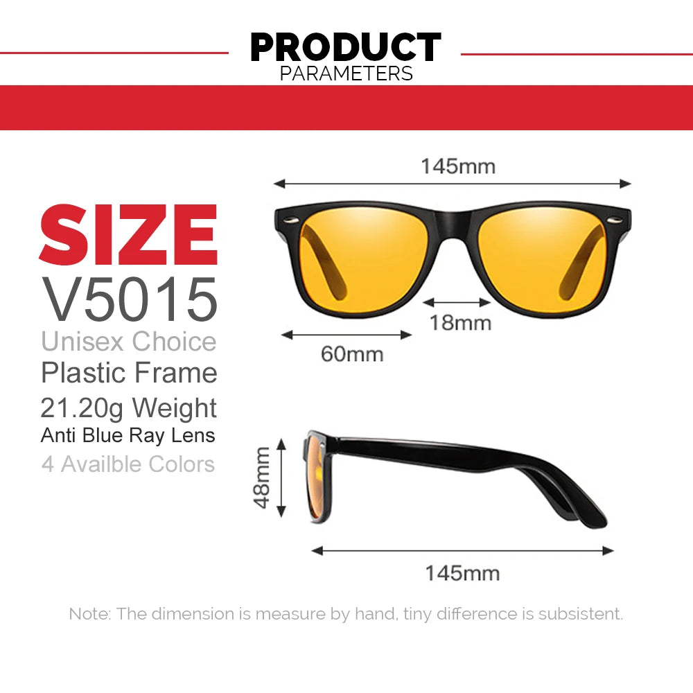 Classic Square Gaming Blue Light Blocking Glasses Men Yellow Women Office Anti Light Eyeglasses Computer Filter Goggles